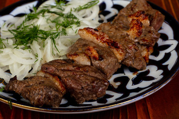 Grilled beef barbeque