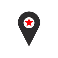 Maps pin. Location pin. Pin icon vector. Location map icon.