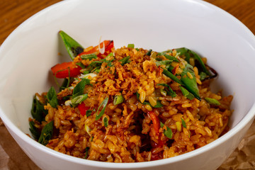 Fried rice with vegetables