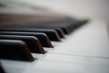 Black and white piano keys