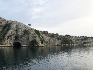 Rocky coast around Sibenik