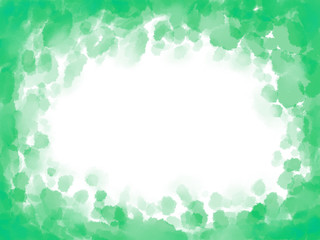 緑　水彩フレーム