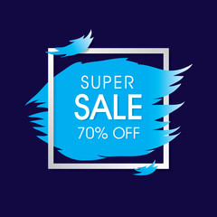 Blue super sale template design