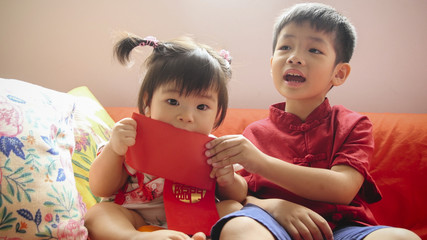 Kiddo on Lunar New Year day