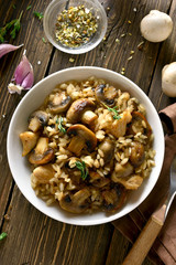 Risotto with mushrooms