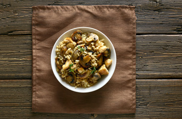 Risotto with mushrooms