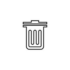 Trash can icon.