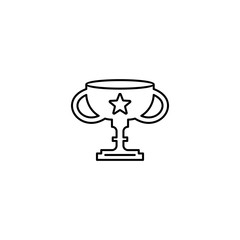 Trophy outline icon.