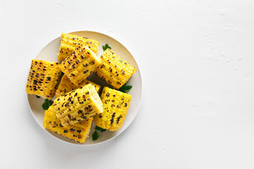 Grilled corn cobs © voltan