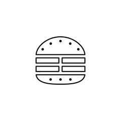 Meat burger icon.