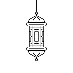 Islamic lantern icon.