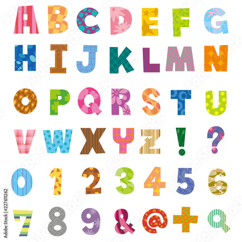 アルファベット 書体 数字 Wall Mural Wallpaper Murals Yoshi5