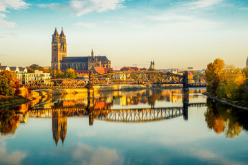 Fototapeta na wymiar Magdeburg an der Elbe