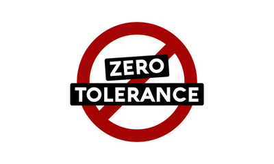 Zero Tolerance Sign