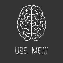 Brain abstract white