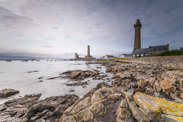 Obraz premium Leuchtturm von Eckmuehl, Bretagne