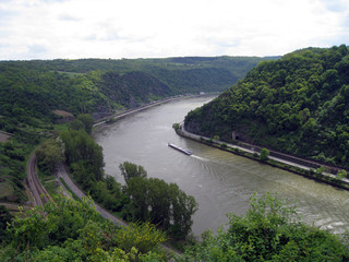 Obraz premium view of the river rhine