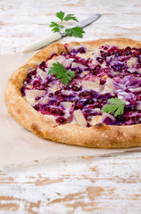 Traditional sweet pizza