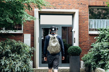 A tourist goes to the guesthouse or hostel in order to stay in a room that he booked or a student...