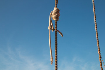 Details eines Segelbootes