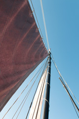 Detail eines Zeesenbootes