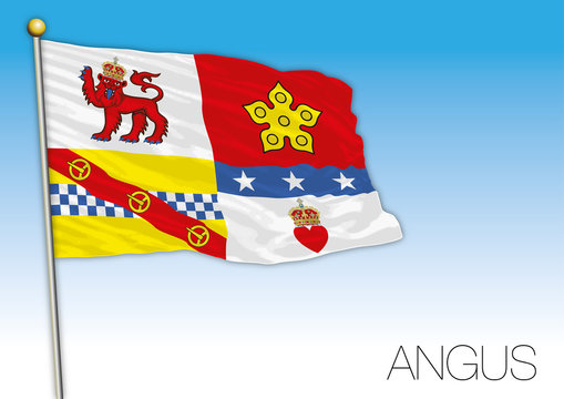 Angus flag, United Kingdom, vector illustration