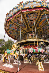 carousel in amusement park