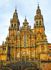 Fototapeta premium Cathedral of Santiago de Compostela, Way of St. James, Spain 