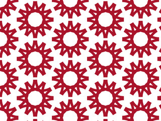 Repeating flower vector pattern