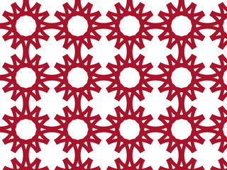 Repeating flower vector pattern