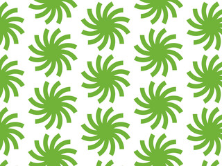Fototapeta premium Repeating flower vector pattern