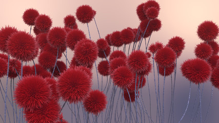 Abstract flowers 4k