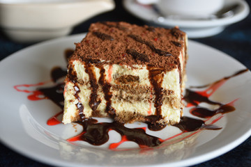 Plate of tiramisu