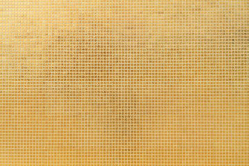 background of gold mosaic ceramic tile wall texture