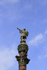 Monument of Christopher Columbus in Barcelona