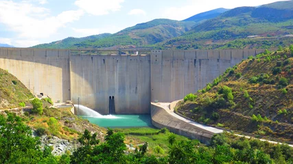 Cercles muraux Barrage Rules reservoir dam, South of Granada in Andalusia