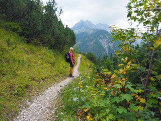 Fototapeta na wymiar Wandern in der Region Achensee