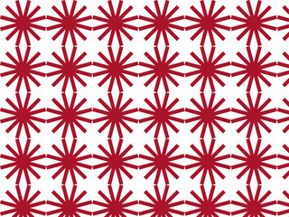 Repeating flower vector pattern