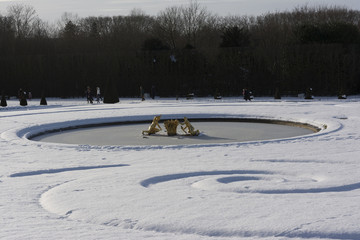 Versailles Chateau in the Snow