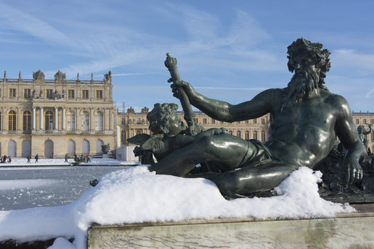 Versailles Chateau in the Snow