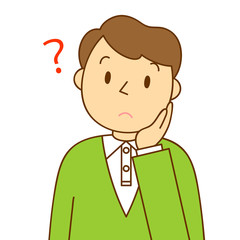男性　疑問