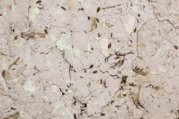 Empty sheet of recycle paper. Handmade paper background. Old paper. Recycling texture.