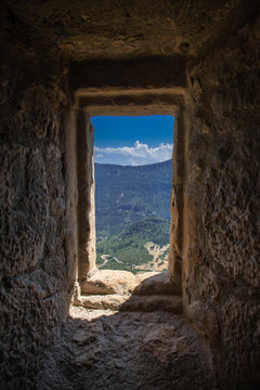 Vue d'un ch&acirc;teau-fort