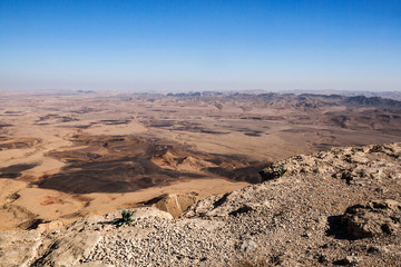 Vista panoramica del Makhtesh Ramon
