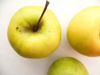 apples on white background