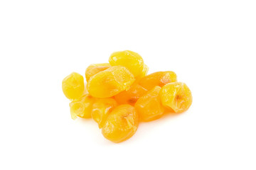 Dried orange kumquat isolated
