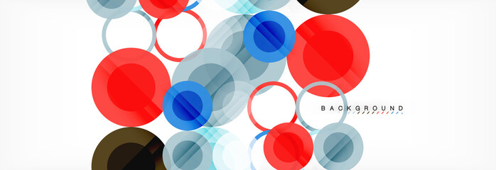 Circle composition abstract background