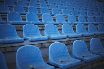 Fototapeta premium empty stadium seats