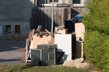 Bulky waste on the street