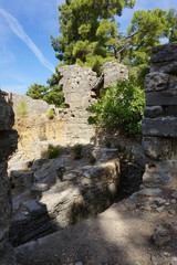 Fototapeta na wymiar Seleukeia-ancient city in the mountains